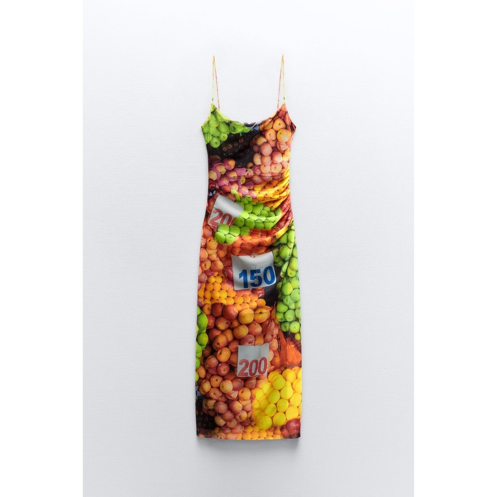 Zara fruit stand dress
